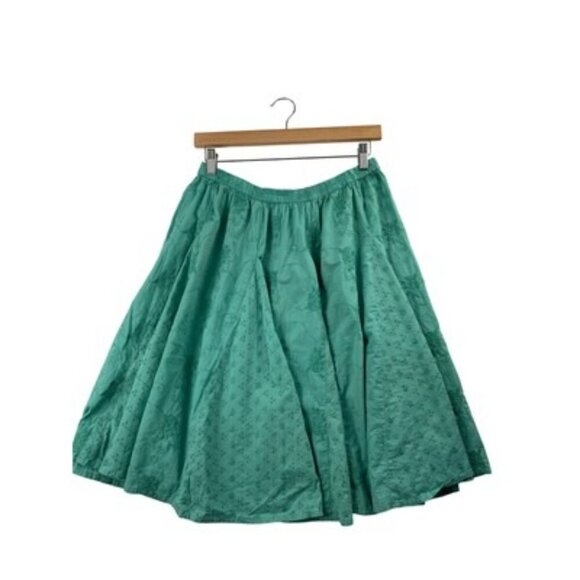 Women’s KORET Midi Turquoise Skirt Cotton - Size M - Picture 2 of 5